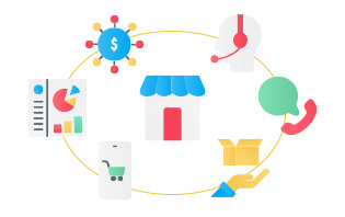 Shopify構築と拡張対応のイメージ